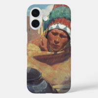 Taos Indian Holding a Water Jug by Blumenschein