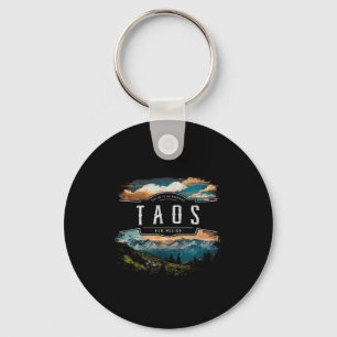 Taos Mountains New Mexico Hiking Outdoors Vintage Key Ring