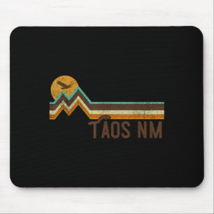 Taos New Mexico 70s 80s Retro Style Vintage Distre Mouse Mat