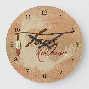 Taos, New Mexico Large Clock