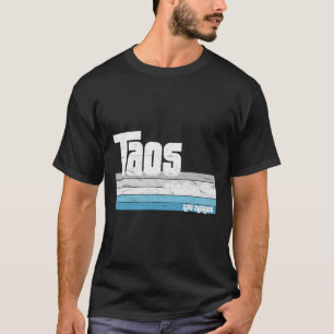 Taos New Mexico Nm Retro Vintage Skiing Hiking Mou T-Shirt