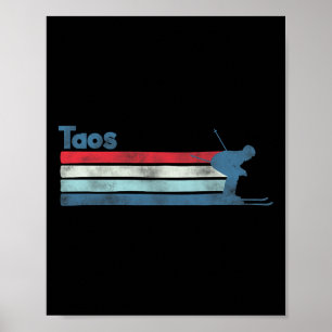 Taos New Mexico Retro Ski Poster