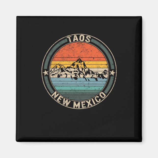 Taos New Mexico Skiing Taos Ski Valley Snowboardin Magnet (Front)
