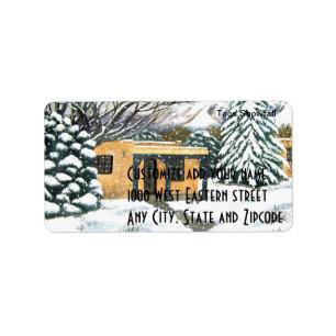 Taos, New Mexico Snowfall Label