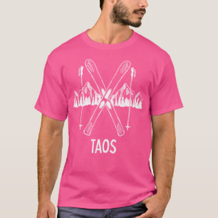 Taos New Mexico State Mountain Skiing Snowboarding T-Shirt