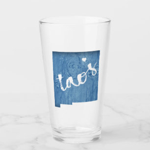 Taos New Mexico Wood Grain Glass