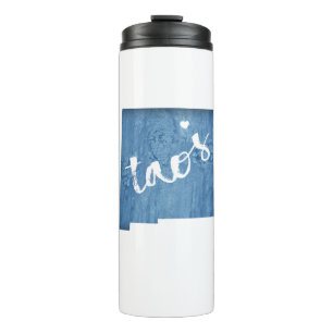 Taos New Mexico Wood Grain Thermal Tumbler