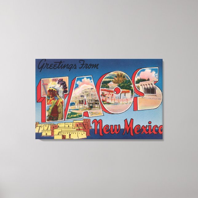 Taos, New MexicoLarge Letter ScenesTaos, NM 2 Canvas Print (Front)