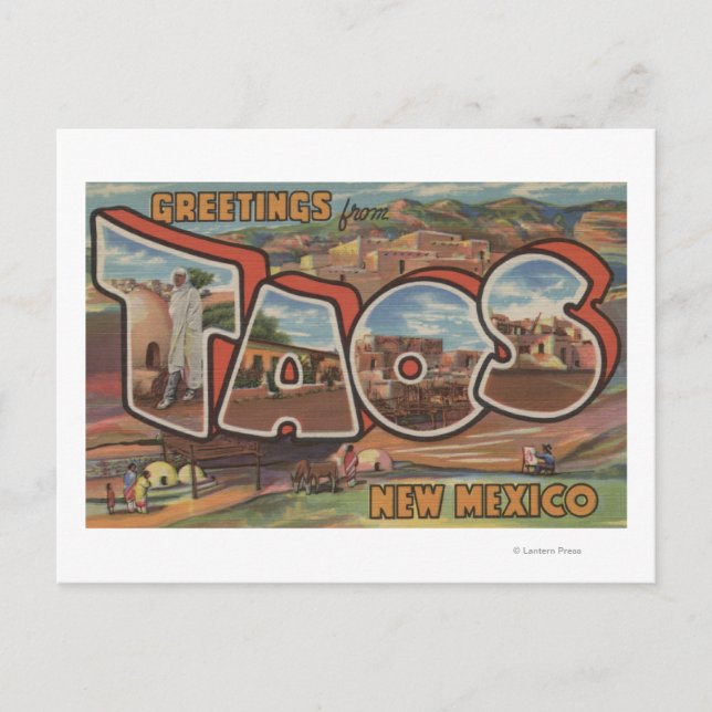 Taos, New MexicoLarge Letter ScenesTaos, NM 2 Postcard (Front)