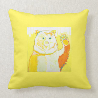 Taos Painter Allegra Sleep's "Hondo Bear" Cushion