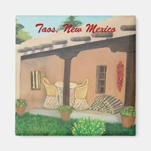 Taos Patio square Magnet