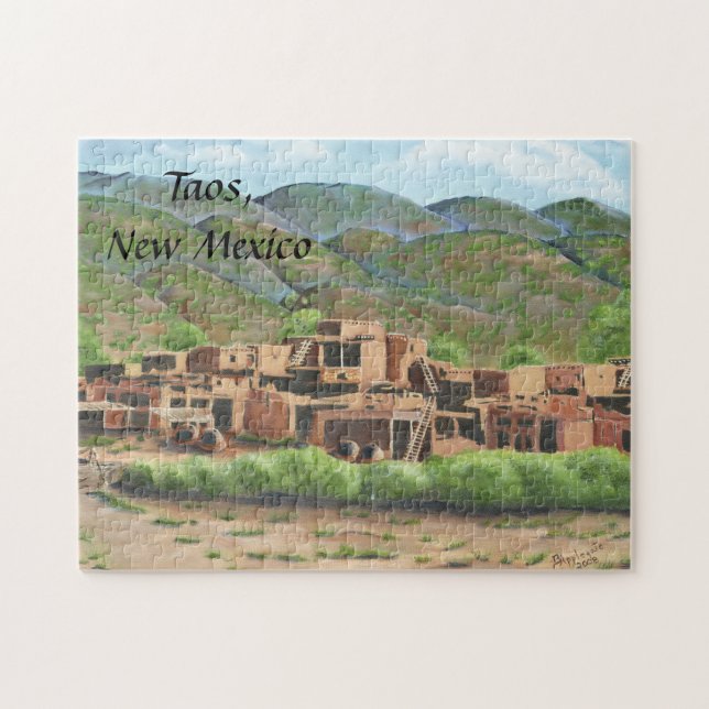 Taos Pueblo, New Mexico Jigsaw Puzzle (Horizontal)
