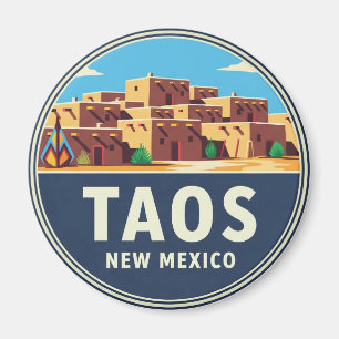 Taos Pueblo New Mexico Magnet
