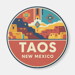 Taos Pueblo New Mexico Magnet