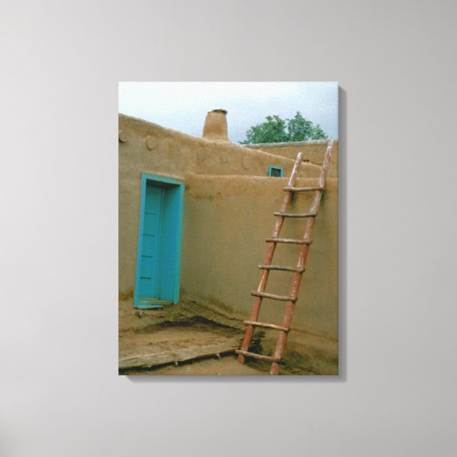 Taos Pueblo New Mexico Photograph Canvas Print (Front)