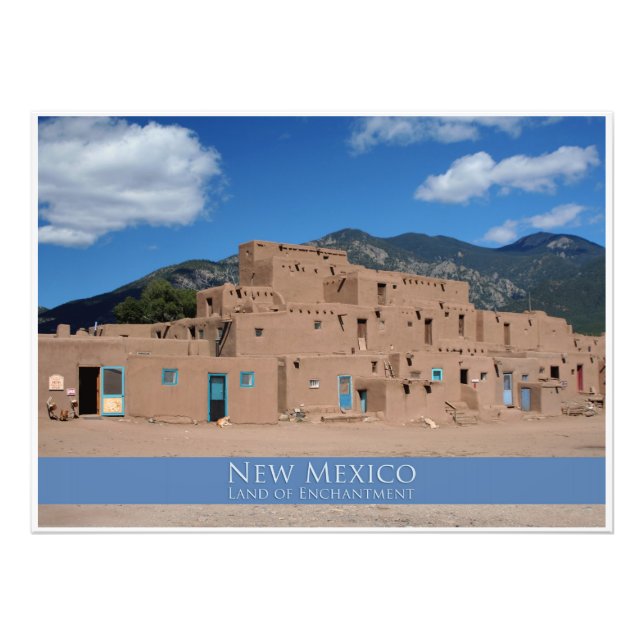 Taos Pueblo Photographic Print (Front)