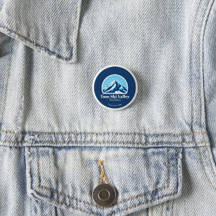 Taos Ski Valley New Mexico ski resort name 3 Cm Round Badge