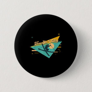 Taos ski valley new mexico skiing  6 cm round badge