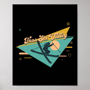 Taos Ski Valley New Mexico Skiing Poster