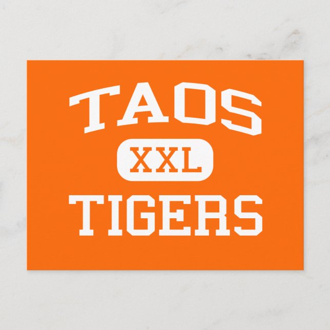 Taos - Tigers - Taos High School - Taos New Mexico Postcard (Front)