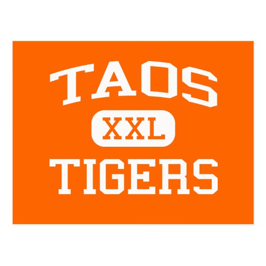 Taos - Tigers - Taos High School - Taos New Mexico Postcard