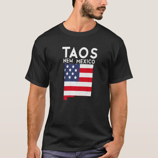 Taos USA State America Travel New Mexican New Mexi T-Shirt (Front)