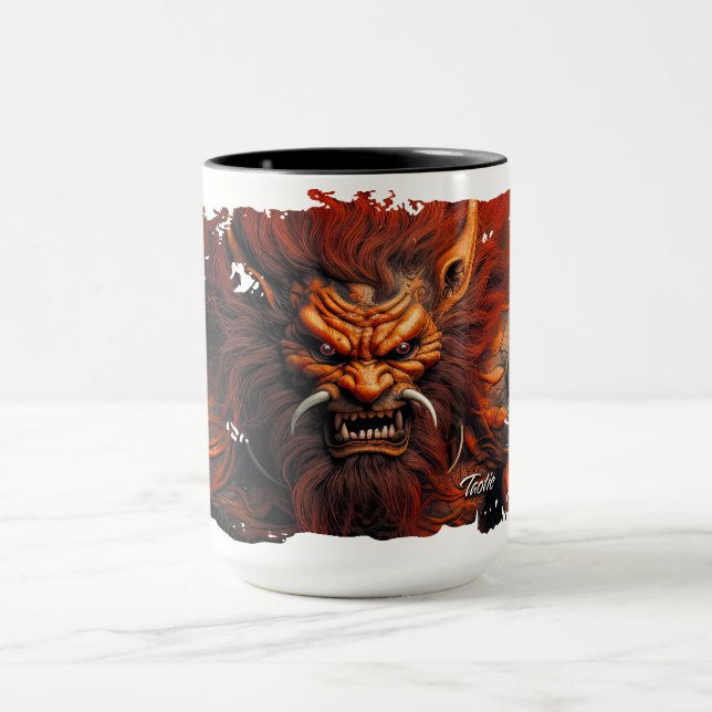 Taotie (Chinese) - Demon Drinkware Mug (Center)