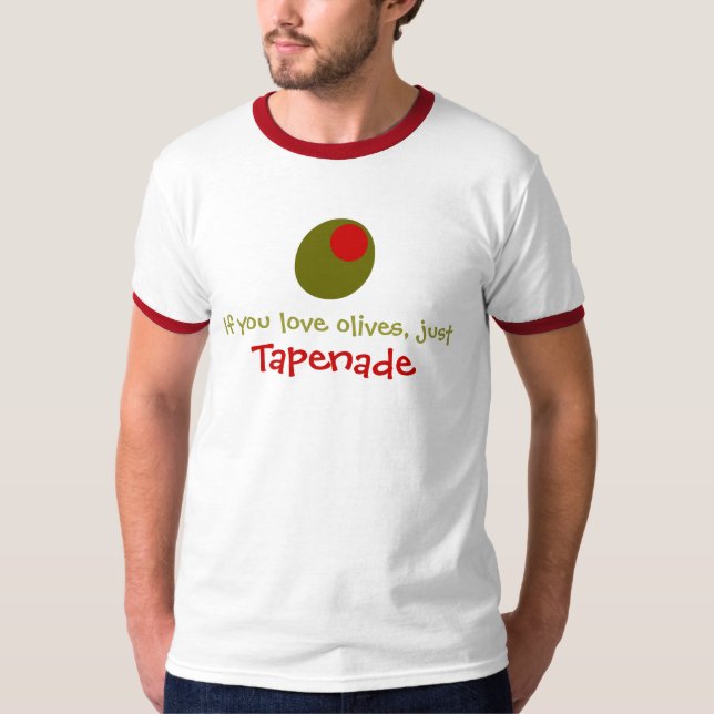Tap and Nod - red ringer shirt (Front)