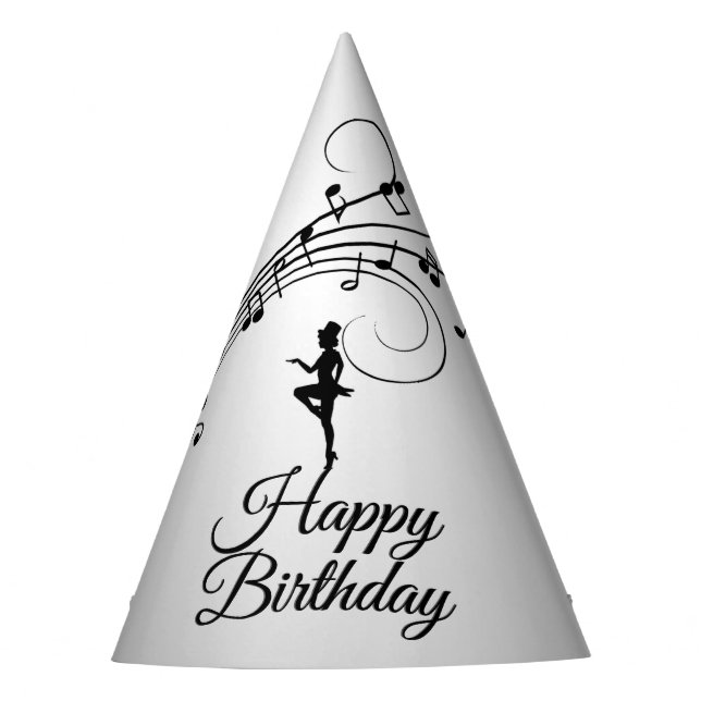 Tap Dance 3 Birthday Party Hat (Front)