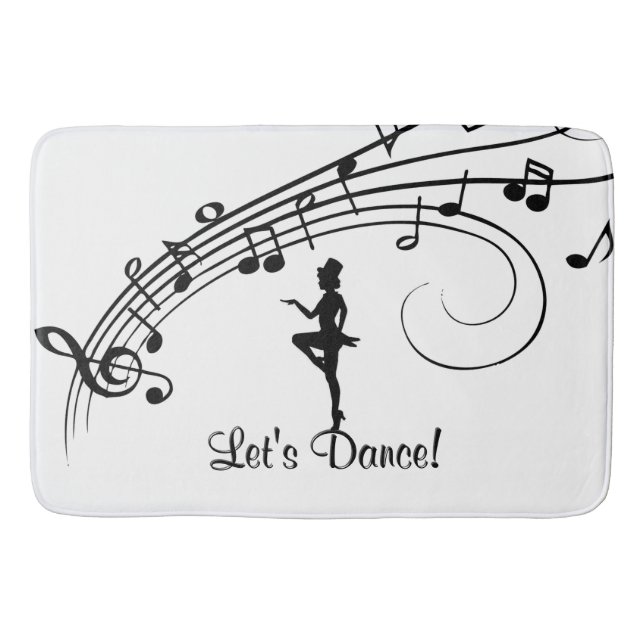 Tap Dance 3 Let's Dance Bath Mat (Front)