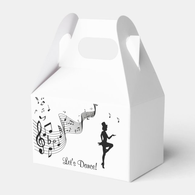 Tap Dance 3 Let's Dance Favour Box (Front Side)