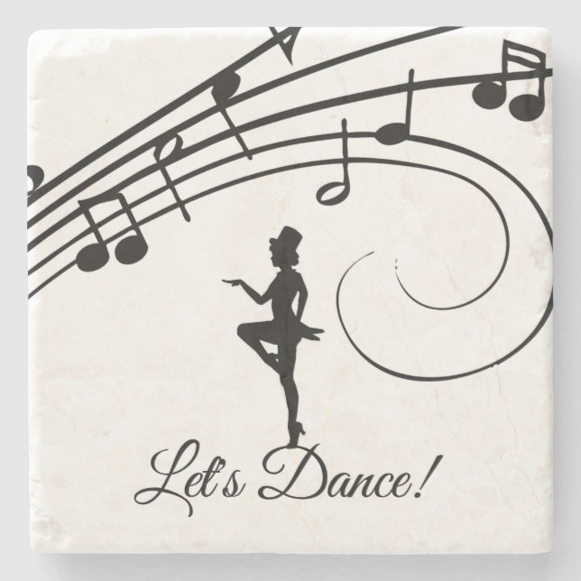Tap Dance 3 Stone Coaster (Front)