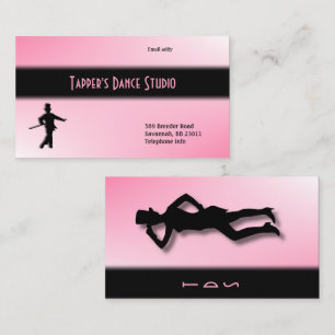 Tap Dance Business Card - Pink
