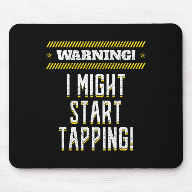 Tap Dance Dancing Rhythm Soft-shoe Tapping Shoes D Mouse Mat (Front)