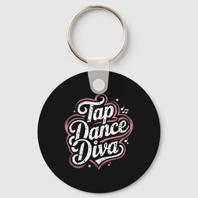 Tap Dance Diva  Key Ring (Front)