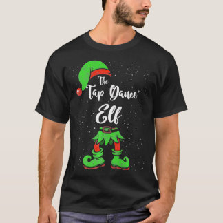 Tap Dance Elf Matching Family Christmas Pajama Cos T-Shirt