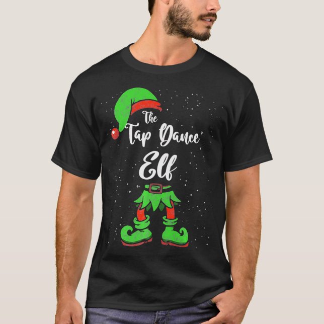 Tap Dance Elf Matching Family Christmas Pajama Cos T-Shirt (Front)