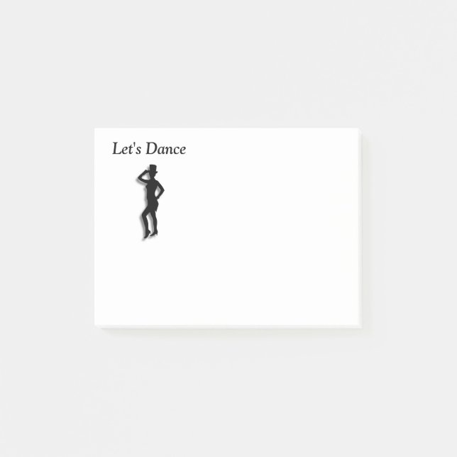 Tap Dance Lets Dance Post-it Notes (Front)