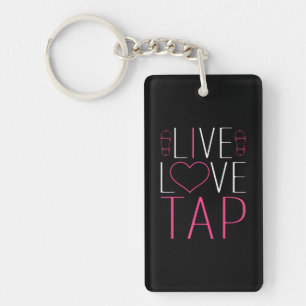 Tap Dance Live Love Tap Dancer Clogging Key Ring