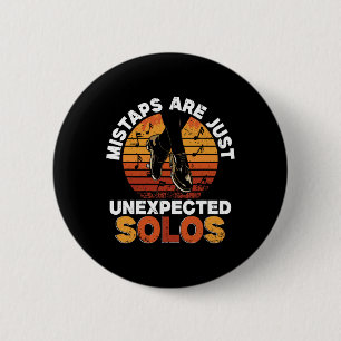 Tap Dance, Mistaps Are Just Unexpected Solos, Tap 6 Cm Round Badge