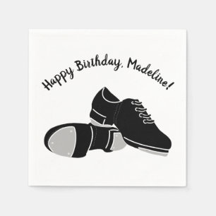 Tap Dance Shoes Tap Dancers Party Napkin