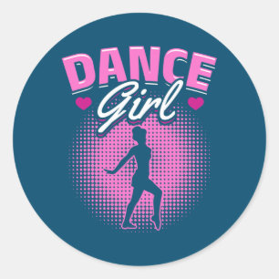 Tap Dance Tap Dancing Dance Girl  Classic Round Sticker