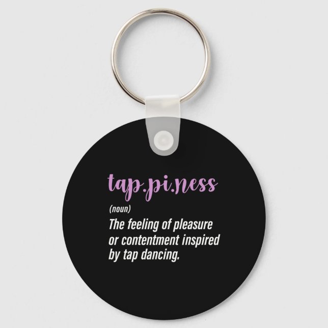 Tap Dance Tap Dancing Tap Dancer  Key Ring (Front)