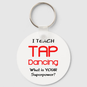tap dance teach key ring