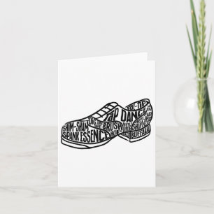 Tap Dance Teacher Tap Dancer Tap Dancing Steps  Card