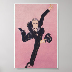 Tap Dancer Entertainer Vintage Poster
