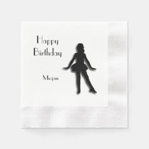Tap Dancer Happy Birthday Napkin