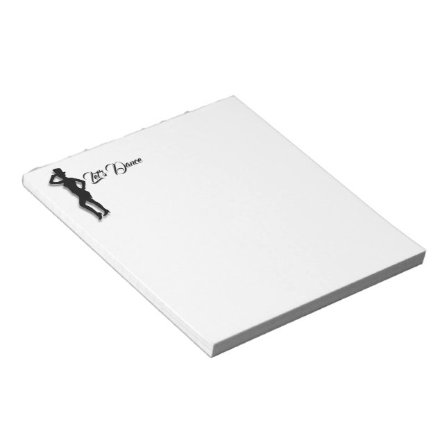 Tap Dancer Let's Dance Notepad (Angled)