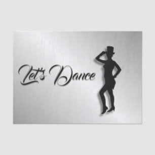 Tap Dancer Let's Dance Tissue Paper