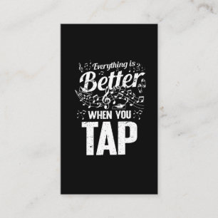 Tap Dancer Musical Notes Step Dance Teacher Business Card